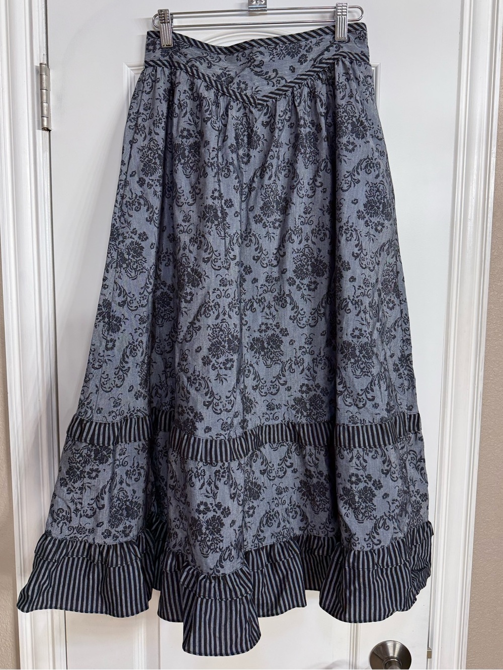 Gunnies Gunne Sax Jessica McClintock Sz9 NWOT Black Grey